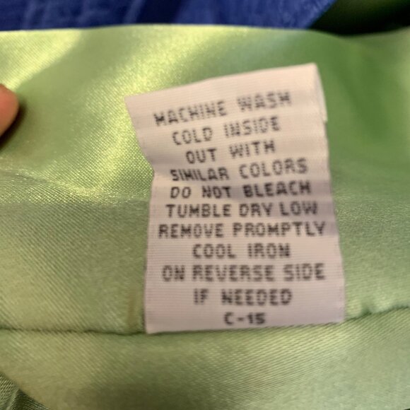 Nine West Cobalt Blue HoneyComb Trench Lined Spring Coat - Picture 8 of 8